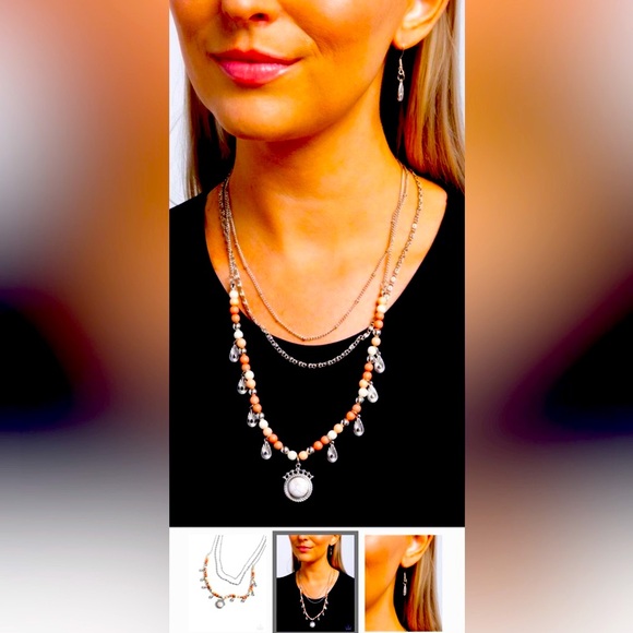 💧🤍💧 “TOUCHING TEARDROPS” WHITE NECKLACE ~ PAPARAZZI❗️💧🤍💧3 in 1❗️ - Picture 5 of 5